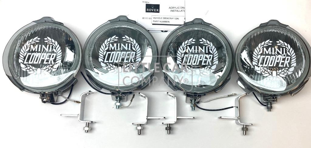 verstraler / mistlampen set + covers + beugels, Auto-onderdelen, Verlichting, Mini, Oldtimer onderdelen, Overige automerken, MG