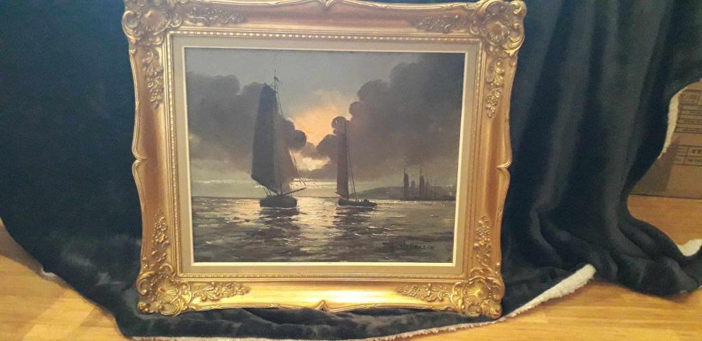boten, Ophalen, Zo goed als nieuw, Schilderij