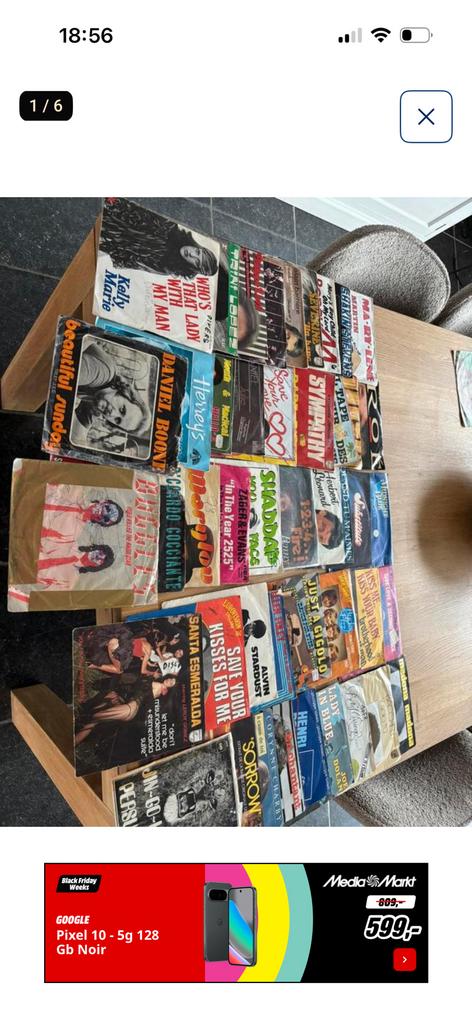 Lot de 39 vinyles 45 tours, Enlèvement ou Envoi, Utilisé
