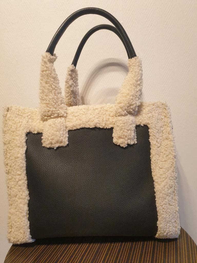 Lederen handtas Twin-set, Ophalen, Zwart, Handtas