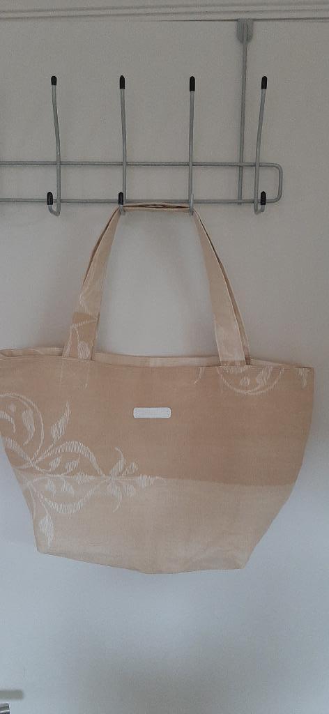 Schoudertas/studententas handgemaakt, Ophalen of Verzenden, Nieuw, Beige, Shopper