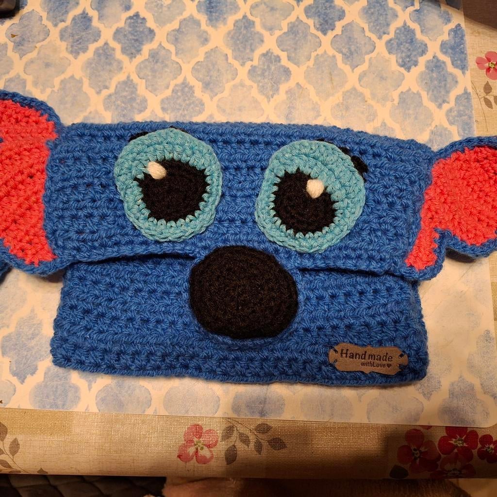 Stitch handtasje afgewerkt met voering vanbinnen  handwerk, Hobby en Vrije tijd, Breien en Haken, Ophalen of Verzenden, Nieuw