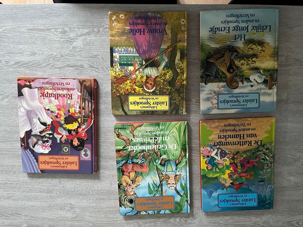 Pakket Lekturama Luister Sprookjes  Vintage Hardcover, Boeken, Ophalen of Verzenden, Zo goed als nieuw