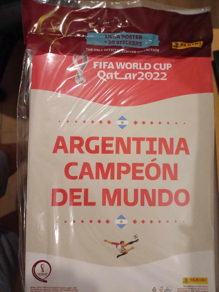 Panini WK 2022 Qatar update set: poster + stickers Argentini, Verzenden, Nieuw, Meerdere stickers