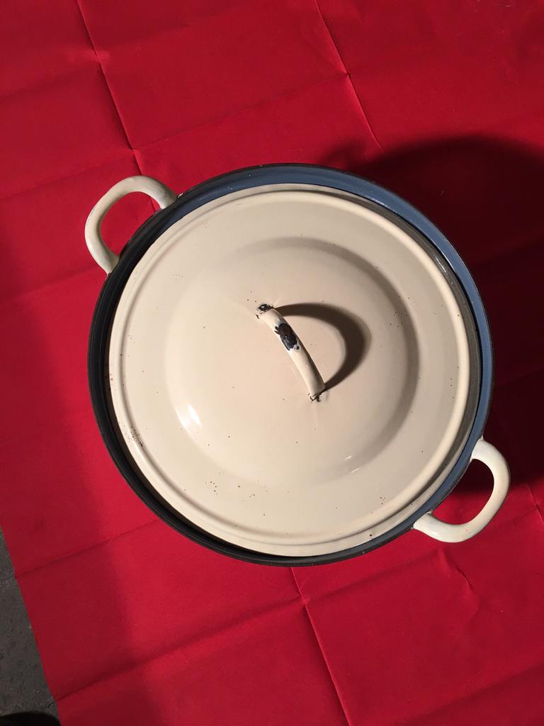 Vintage emaille kookpot, Ophalen of Verzenden, Gebruikt