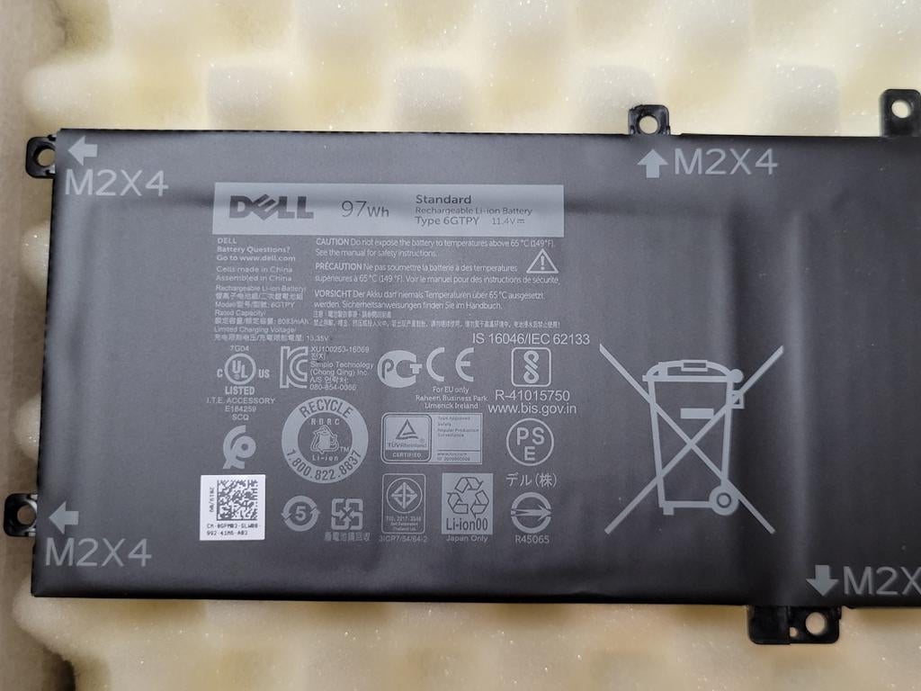Dell Battery Laptop, Enlèvement, Utilisé