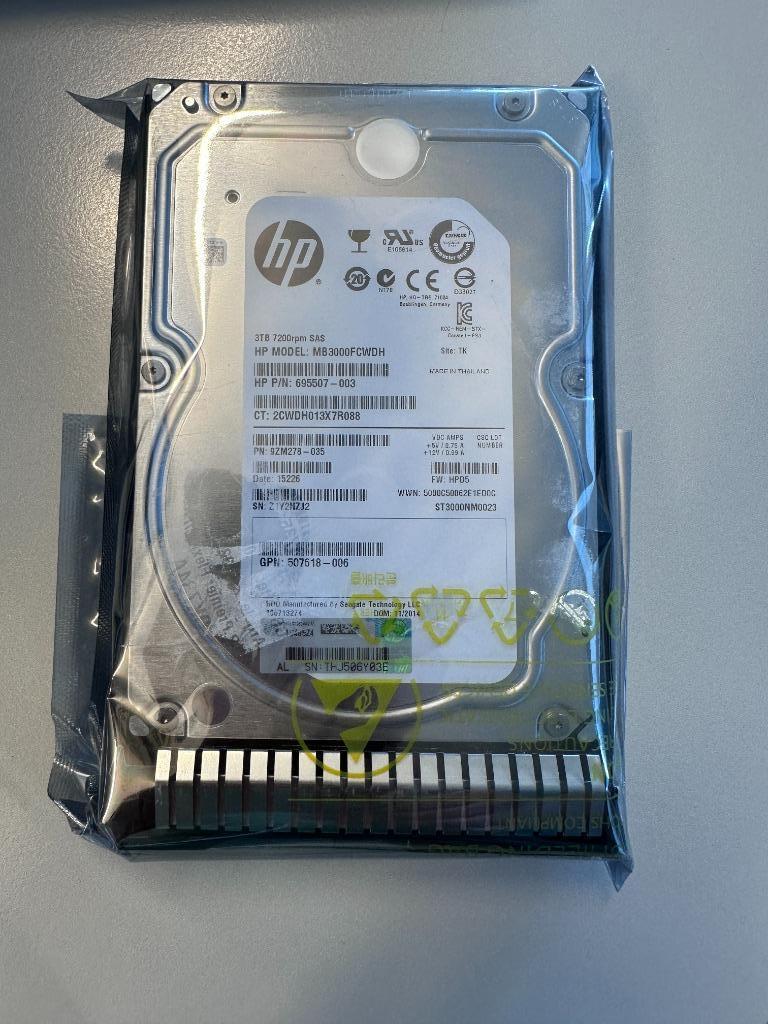 HP 3TB SAS harde schijf, Computers en Software, Harde schijven, SAS, Server, HDD, Nieuw
