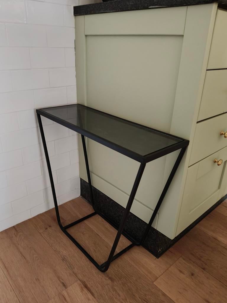 Bijzettafeltje, Ophalen, Glas