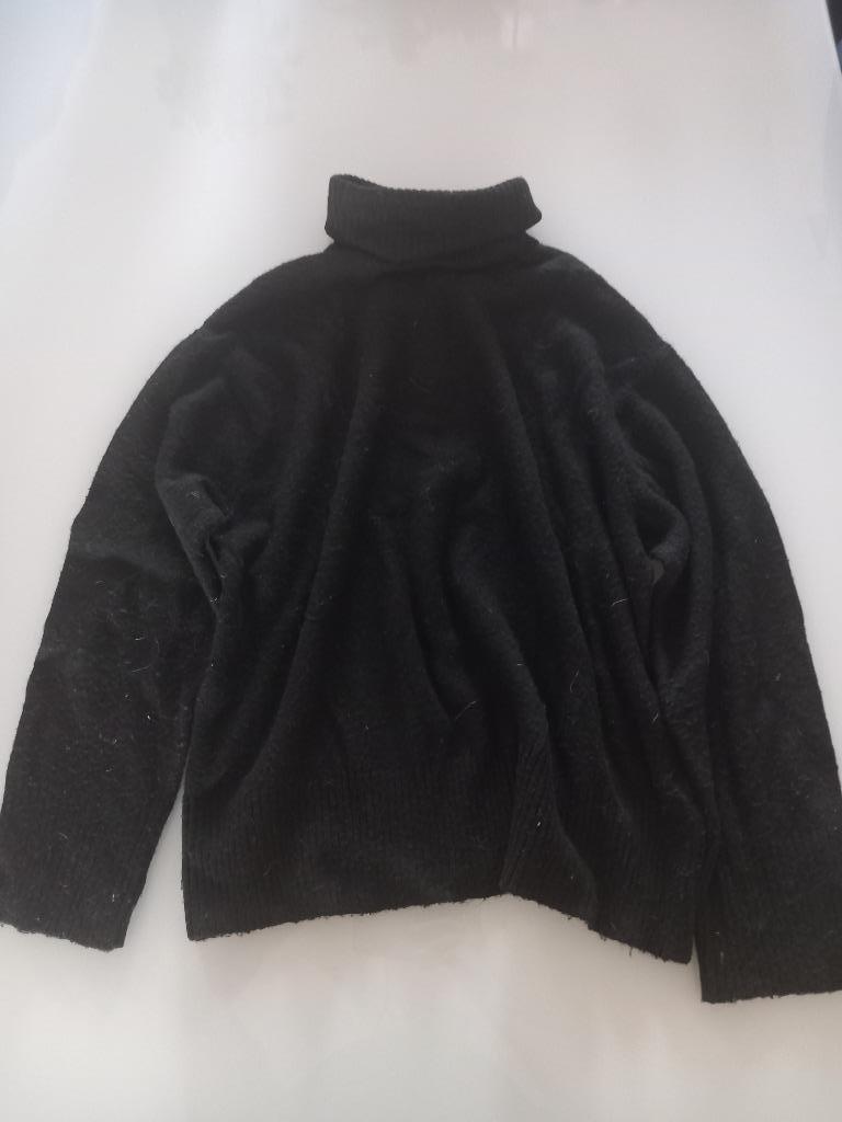 Pull à col roulé noir H&M taille M col roulé, H&M, Enlèvement ou Envoi, Taille 38/40 (M), Noir