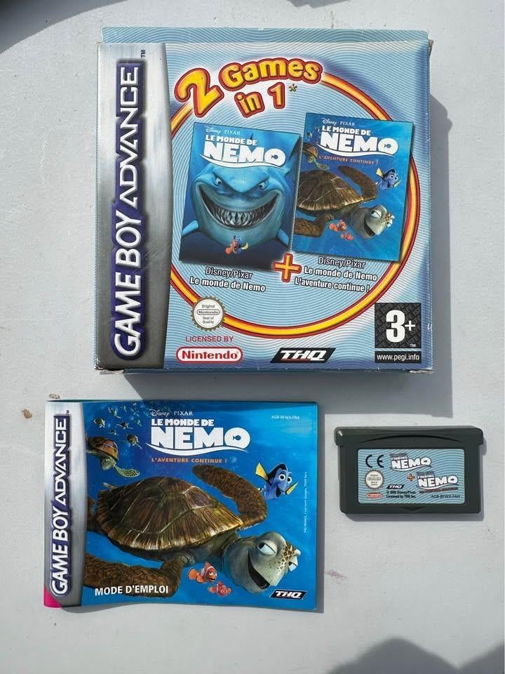 Nintendo GBA Nemo 2 spellen in 1 spel, Ophalen of Verzenden, Zo goed als nieuw