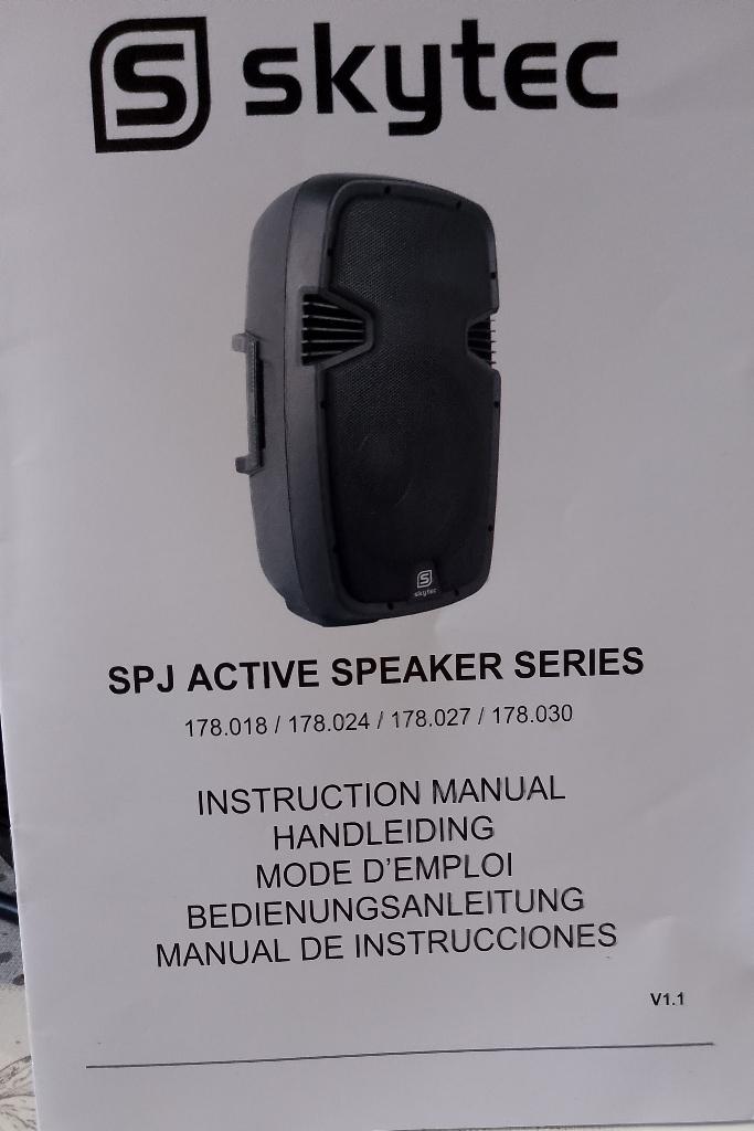 2 Speakers SkyTec, Audio, Tv en Foto, Luidsprekerboxen, Ophalen, Zo goed als nieuw, 120 watt of meer, Overige merken