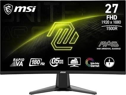 MSI | Moniteur de jeu incurvé | 27" | LIVRAISON GRATUITE, MSI, -, Full HD, MSI