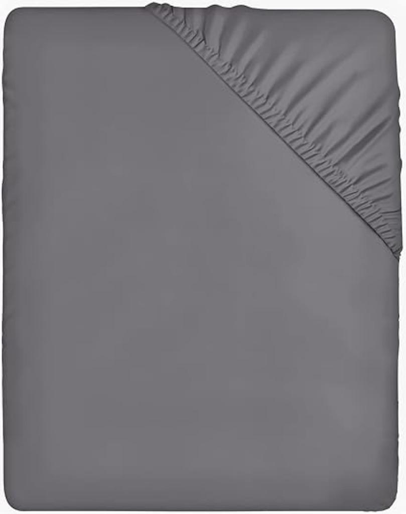 Drap-housse Utopia Bedding | 160 x 200 cm | Nouveau, Neuf, Drap-housse ou Taie d'oreiller, Gris, -