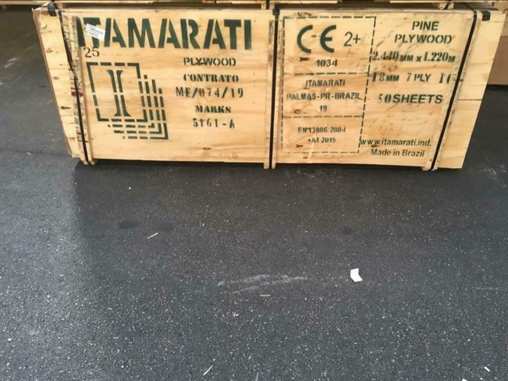 Underlayment 18mm tong en groef 244cm x 122cm, Ophalen of Verzenden, Nieuw, Minder dan 25 mm