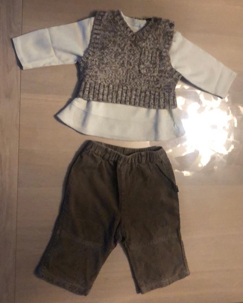Broekje met longsleeve en debardeur maat 68, Kinderen en Baby's, Babykleding | Maat 68, Mexx, Ophalen of Verzenden, Zo goed als nieuw