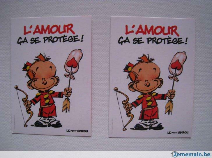 2 cartes petit spirou BD, Neuf, Enlèvement ou Envoi, Une BD, Janry