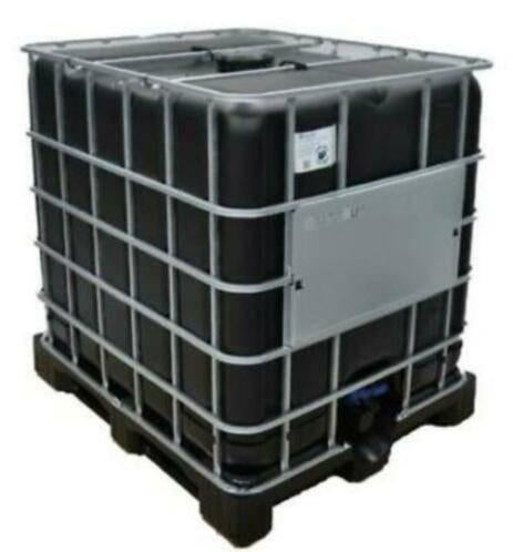 splinternieuwe zwarte 1050l IBC, Ophalen, Kunststof, Met kraantje, 150 liter of meer