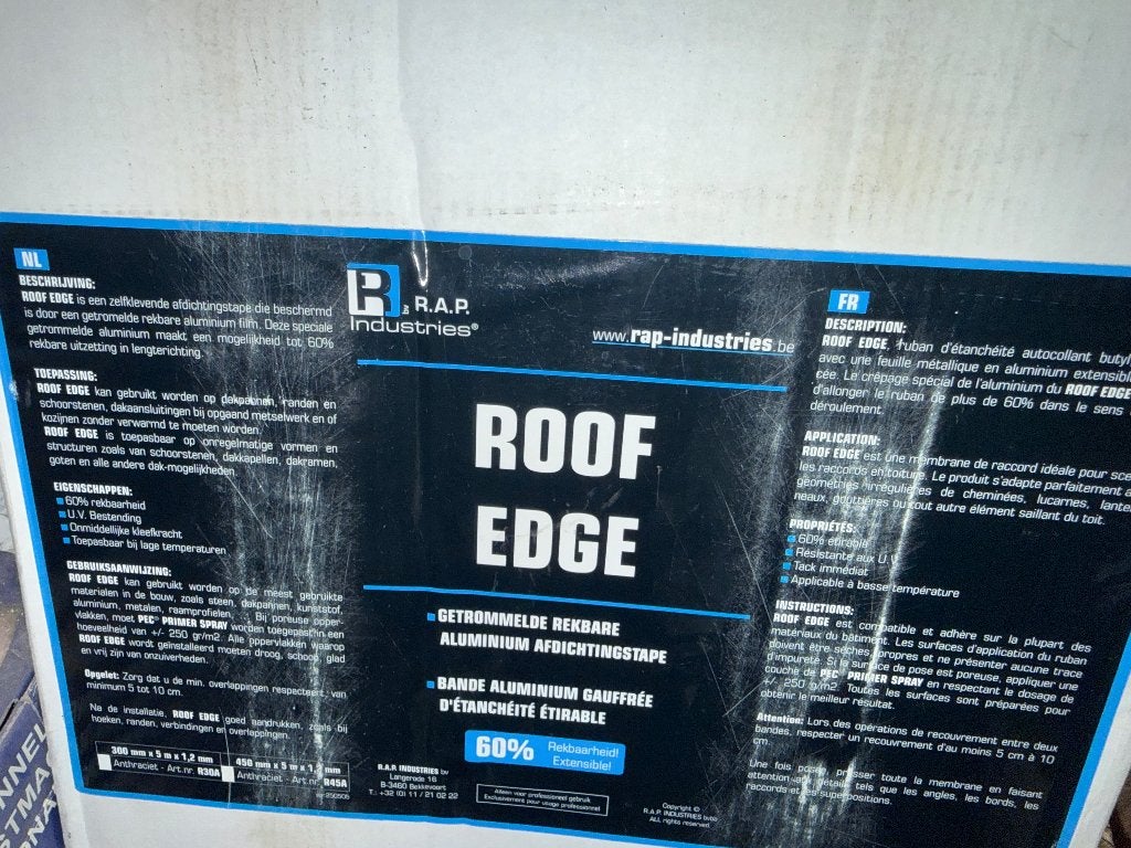 RAP Roof edge folie, plooibaar lood + lijm, Neuf, Enlèvement, Autres matériaux, Moins de 4 cm
