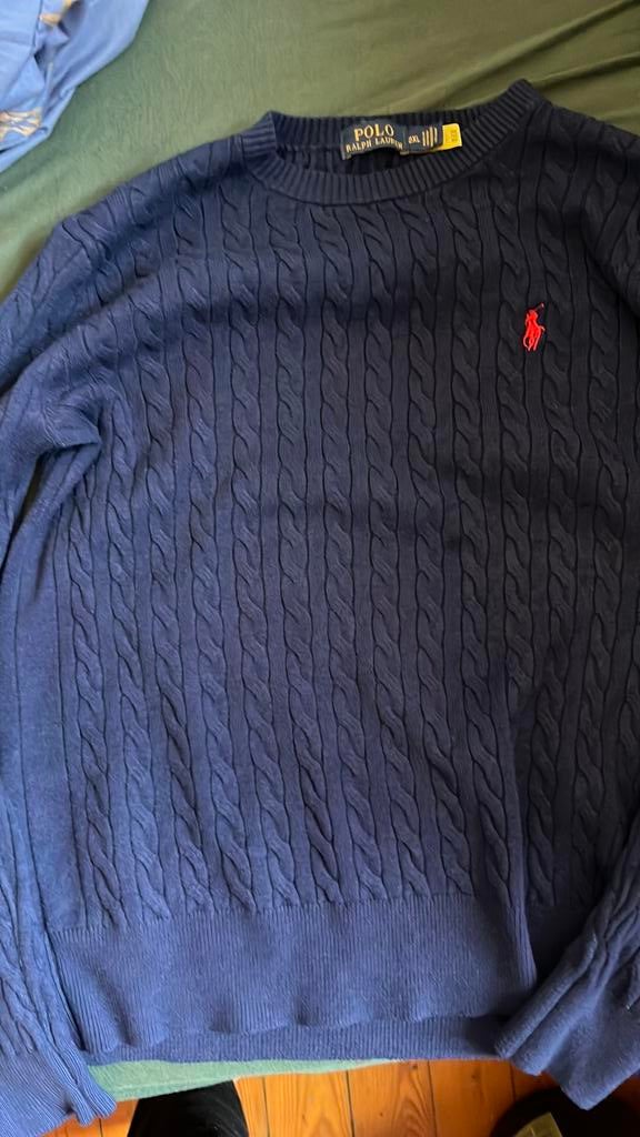 Polo trui, Kleding | Heren, Truien en Vesten, Blauw, Ophalen of Verzenden, Polo Ralph Lauren, Maat 56/58 (XL)