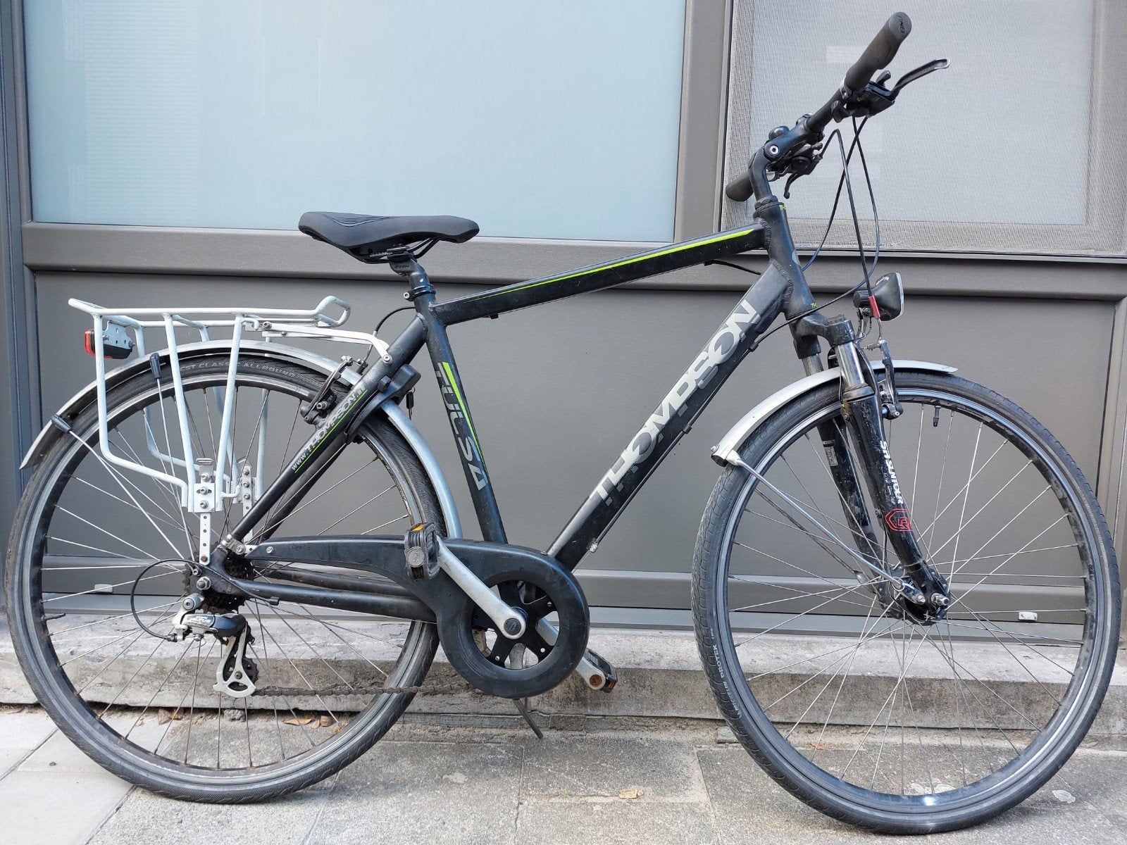 Herenfiets Thompson 28", Gebruikt, Velgrem, Versnellingen, 53 tot 57 cm