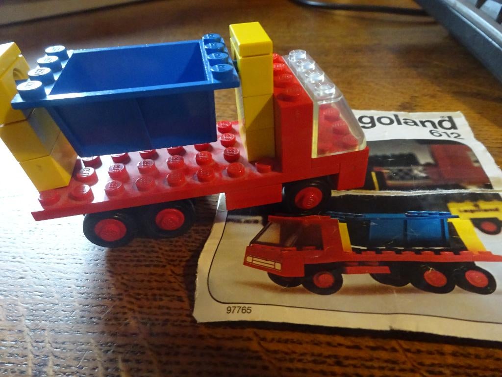 LEGO Vintage 619 Engin de Chantier de 1974 bon état, Enlèvement ou Envoi, Utilisé, Ensemble complet, Lego