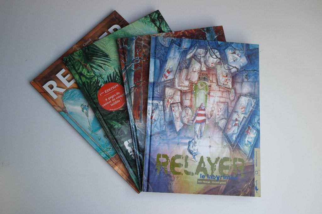 Bd RELAYER tomes 1 à 4 (EO tbe) de LIBERGE, Livres, Enlèvement ou Envoi, LIBERGÉ / GRAVÉ, Série complète ou Série, Utilisé