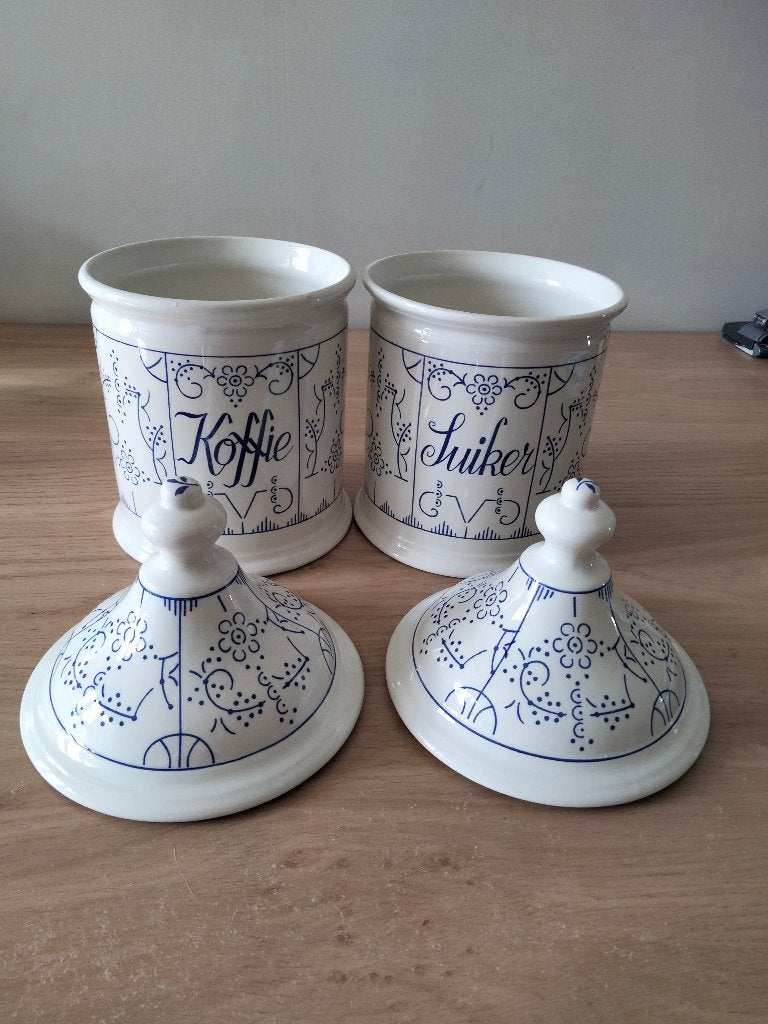 set vintage voorraadpotten Boch Copenhague, Ophalen