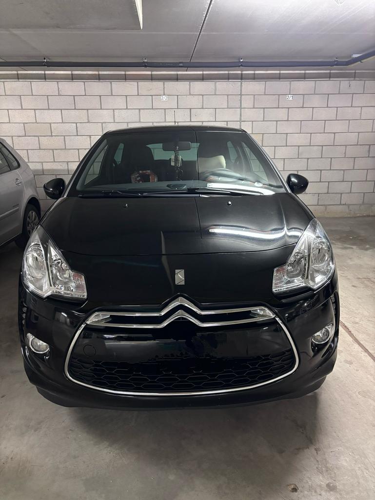 Citroën DS3 1.6 VTI BENZINE met garantie 120pk bwj2013, Auto's, Citroën, Voorwielaandrijving, Zwart, Blauw, Alcantara