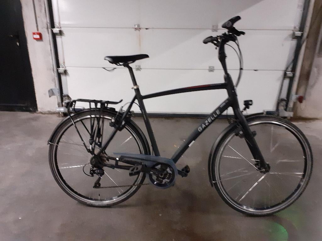 herenfiets ,zwart maat 61 Gazelle, Ophalen, Gebruikt