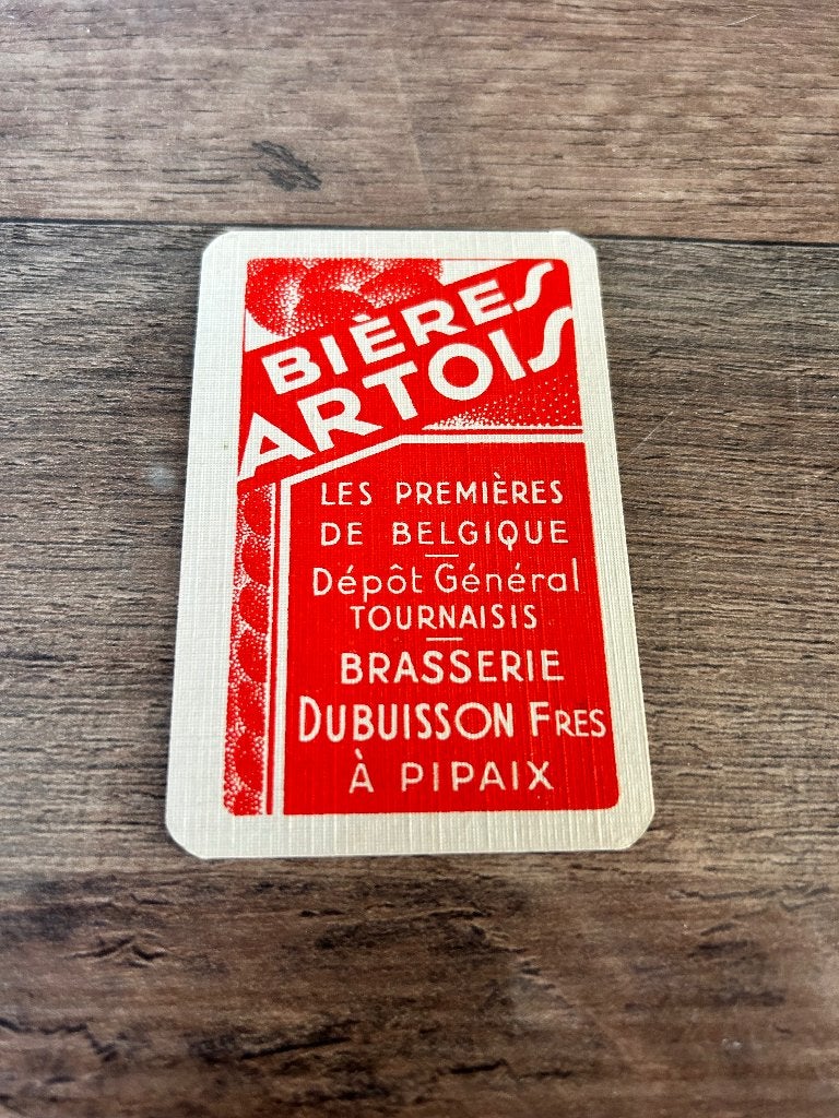1 speelkaart brouwerij Stella artois leuven, Collections, Enlèvement ou Envoi, Neuf, Carte(s) à jouer