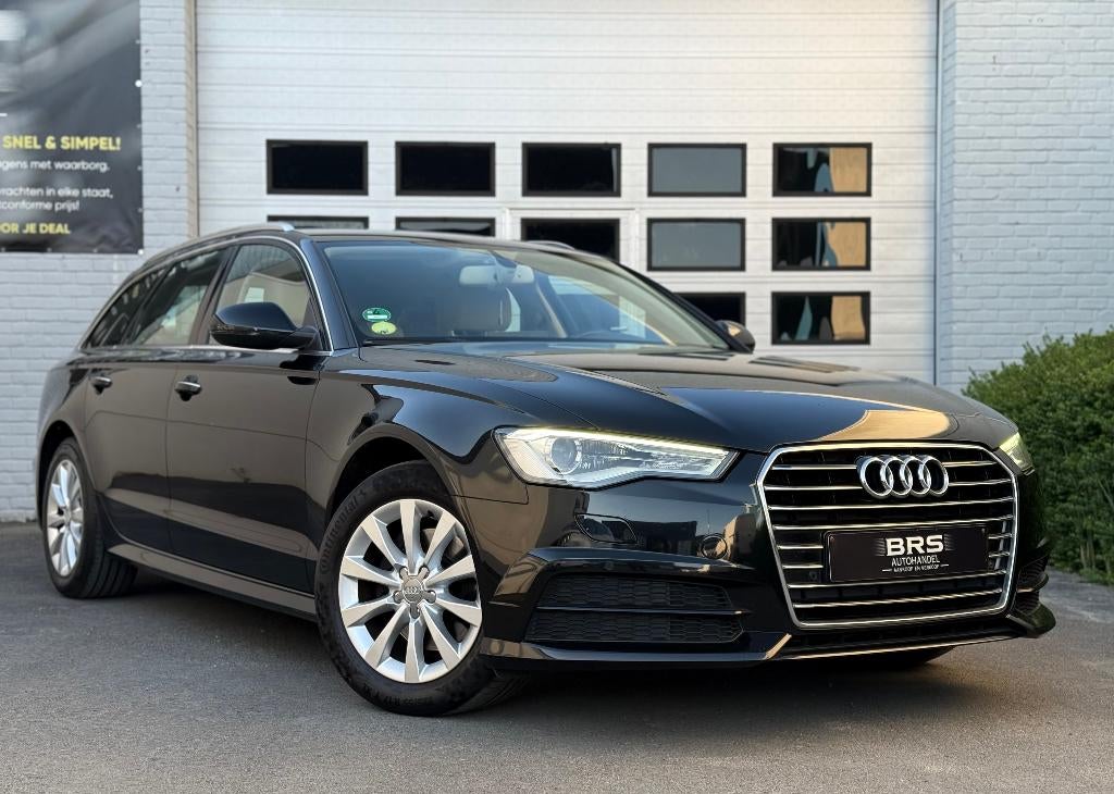 AUDI A6 Avant 2017/01 2.0 TDI Ultra 190 PK EURO 6b 1ste Eig., Auto's, 1800 kg, 4 cilinders, Zwart, Leder