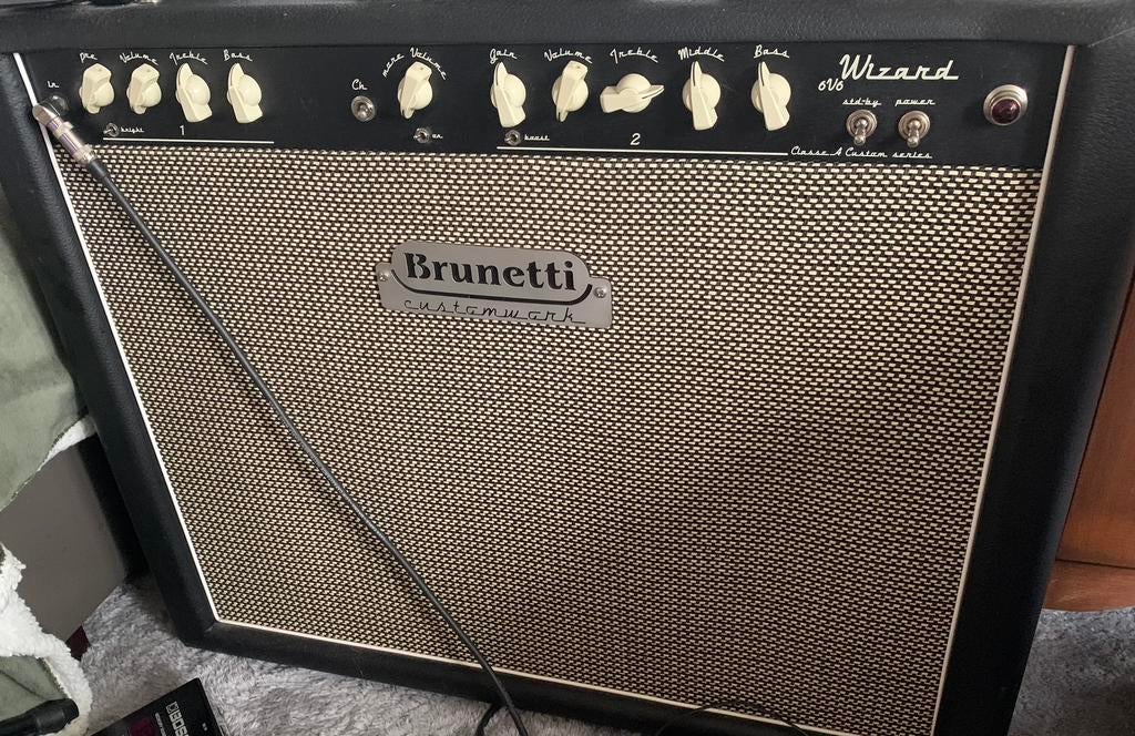 Brunetti custom-Shop  work 6v6 Wizard, Enlèvement, Comme neuf, Guitare