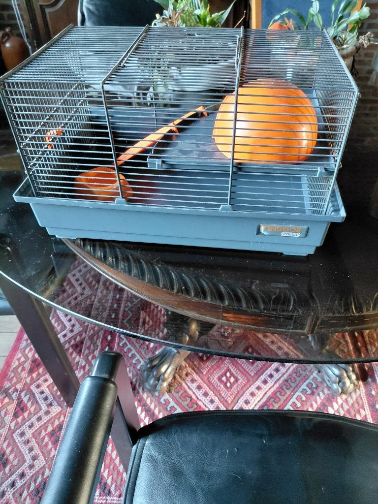 mooi hamster kooi  nieuwstaat met bijbehoren  Indoor Zoolux, Enlèvement, Comme neuf, Cage, Hamster