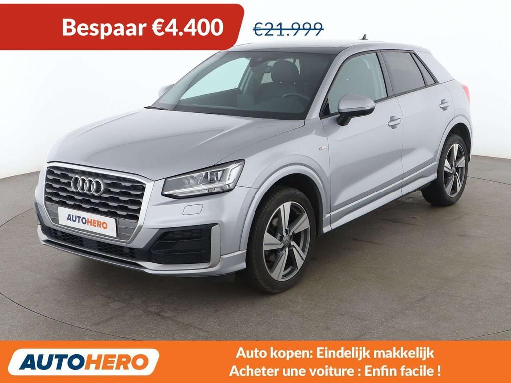 Audi Q2 1.6 TDI (année de construction 2020, automatique), Autos, Audi, Cuir, Argent ou Gris, Achat, Noir