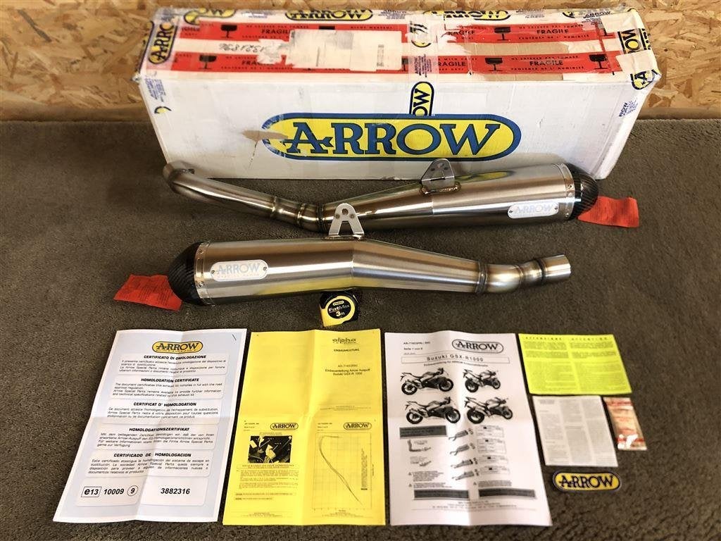 Arrow Pro Racing uitlaten dempers GSXR1000 09-11 K9 L0 L1, Verzenden, Nieuw