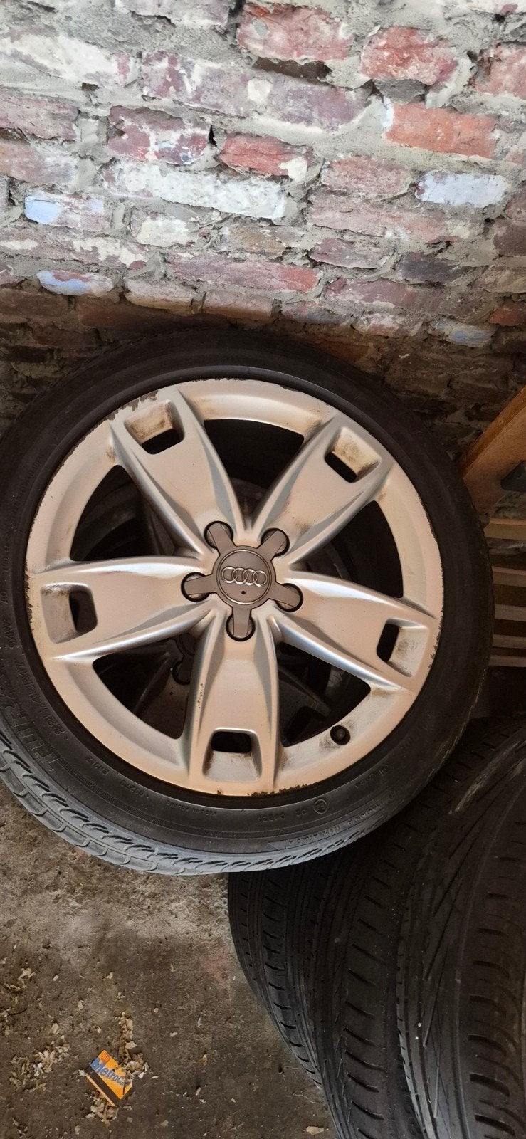 Te koop: een set van 4 originele Audi aluminium 17Te koop: e, Gebruikt