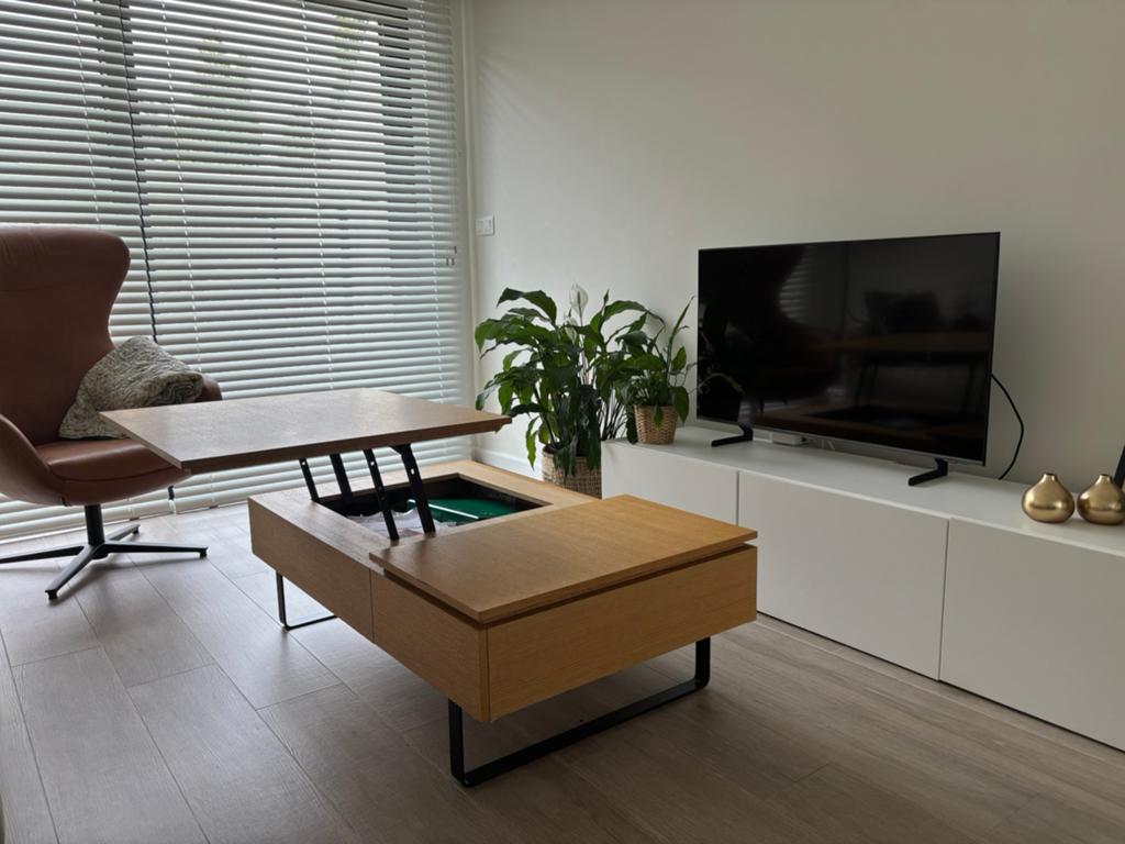 Eiken salontafel, Huis en Inrichting, Tafels | Salontafels, Ophalen, Zo goed als nieuw