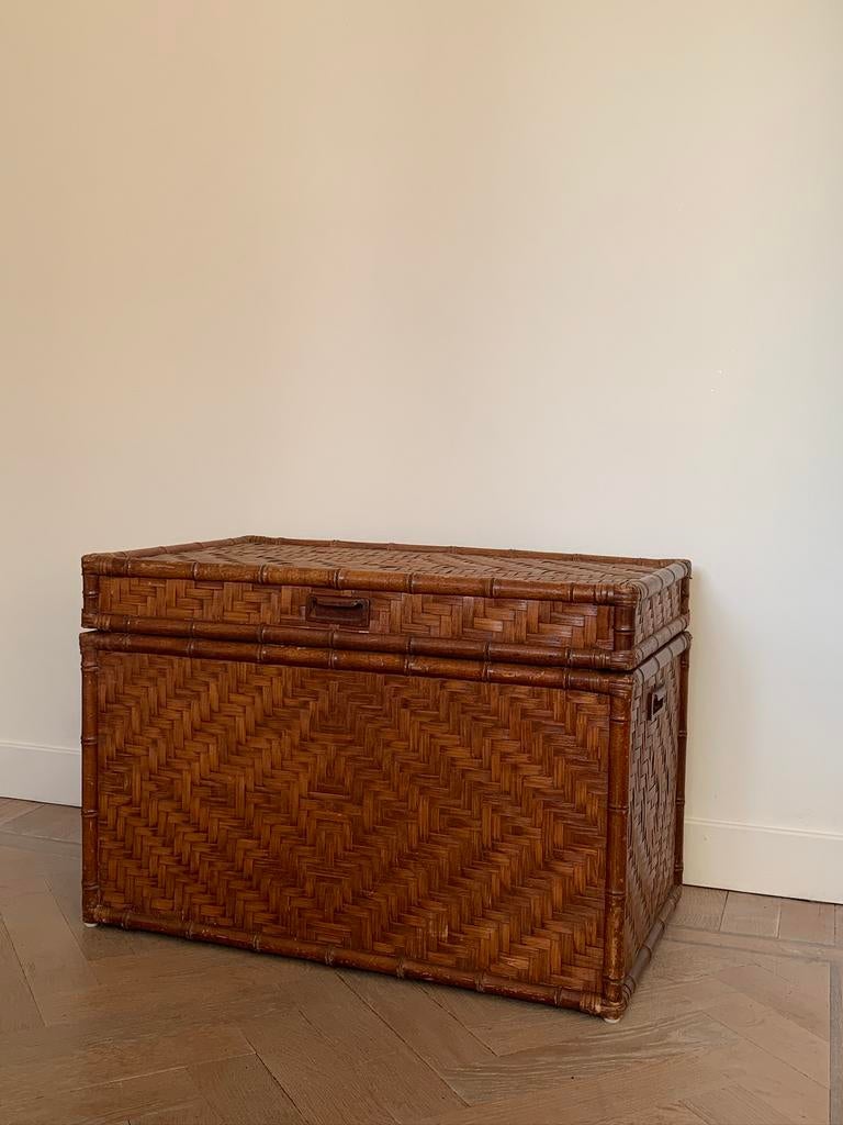Rotan Kist, Huis en Inrichting, Ophalen, Minder dan 50 cm, Gebruikt, 50 tot 100 cm