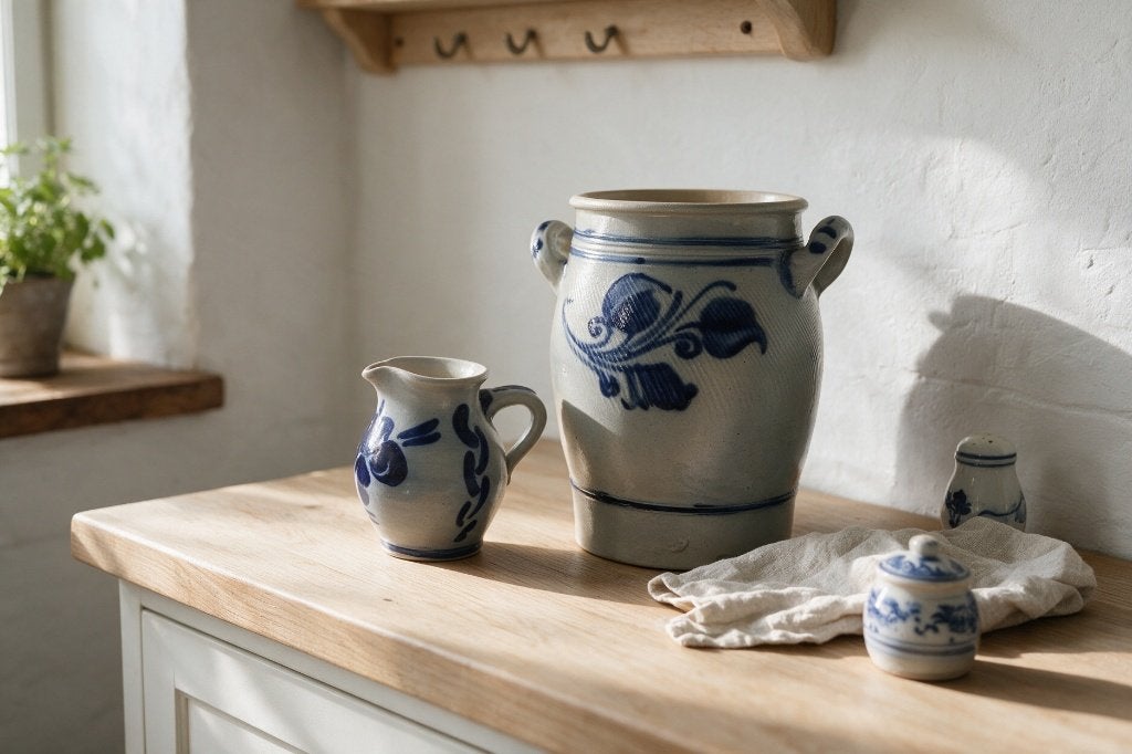 Oude boterpot en melkpot, Ophalen of Verzenden