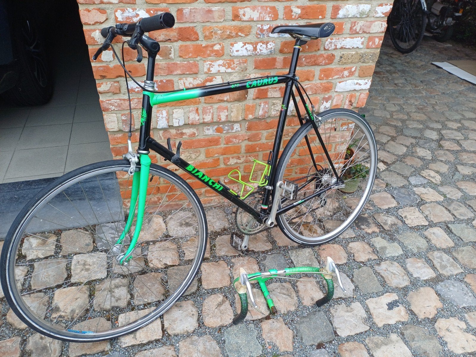 Vintage koersfiets Bianchi Caurus, Vélos & Vélomoteurs, Vélos | Ancêtres & Oldtimers, 59 cm ou plus, Enlèvement, Frein sur jante