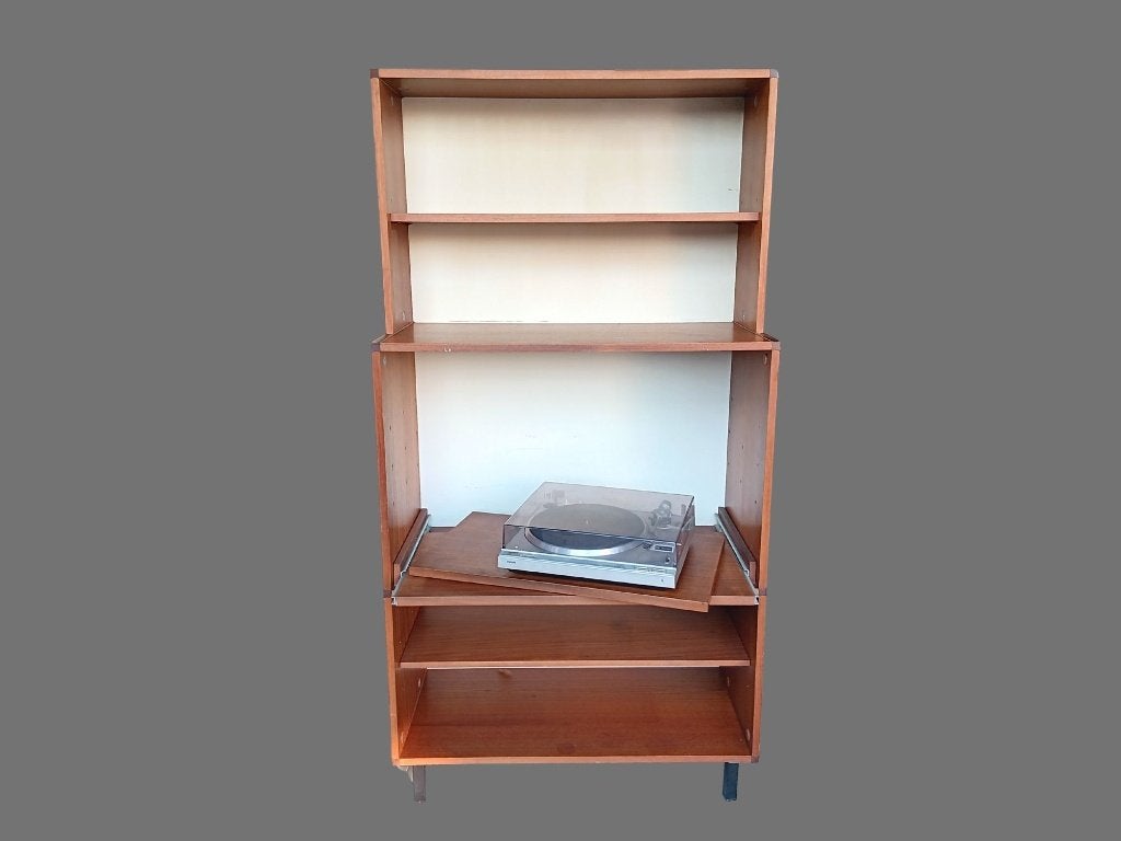 Cees Braakman Pastoe Made to Measure Teak Hi-Fi, Teck, 25 à 50 cm, Avec tablette(s), Pastoe