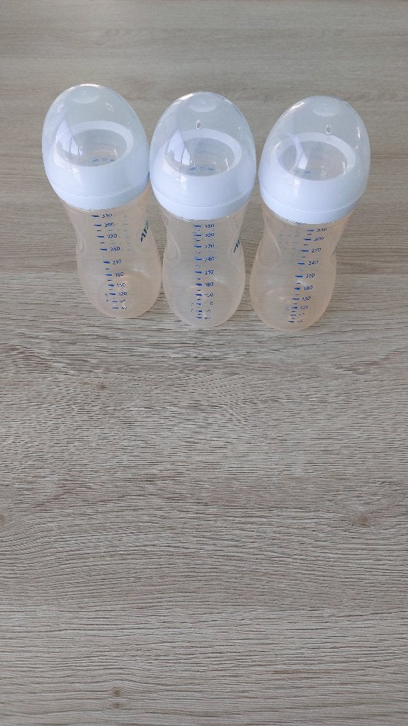 3 flessen Avent 330 ml, Ophalen, Gebruikt, BPA-vrij, Philips Avent