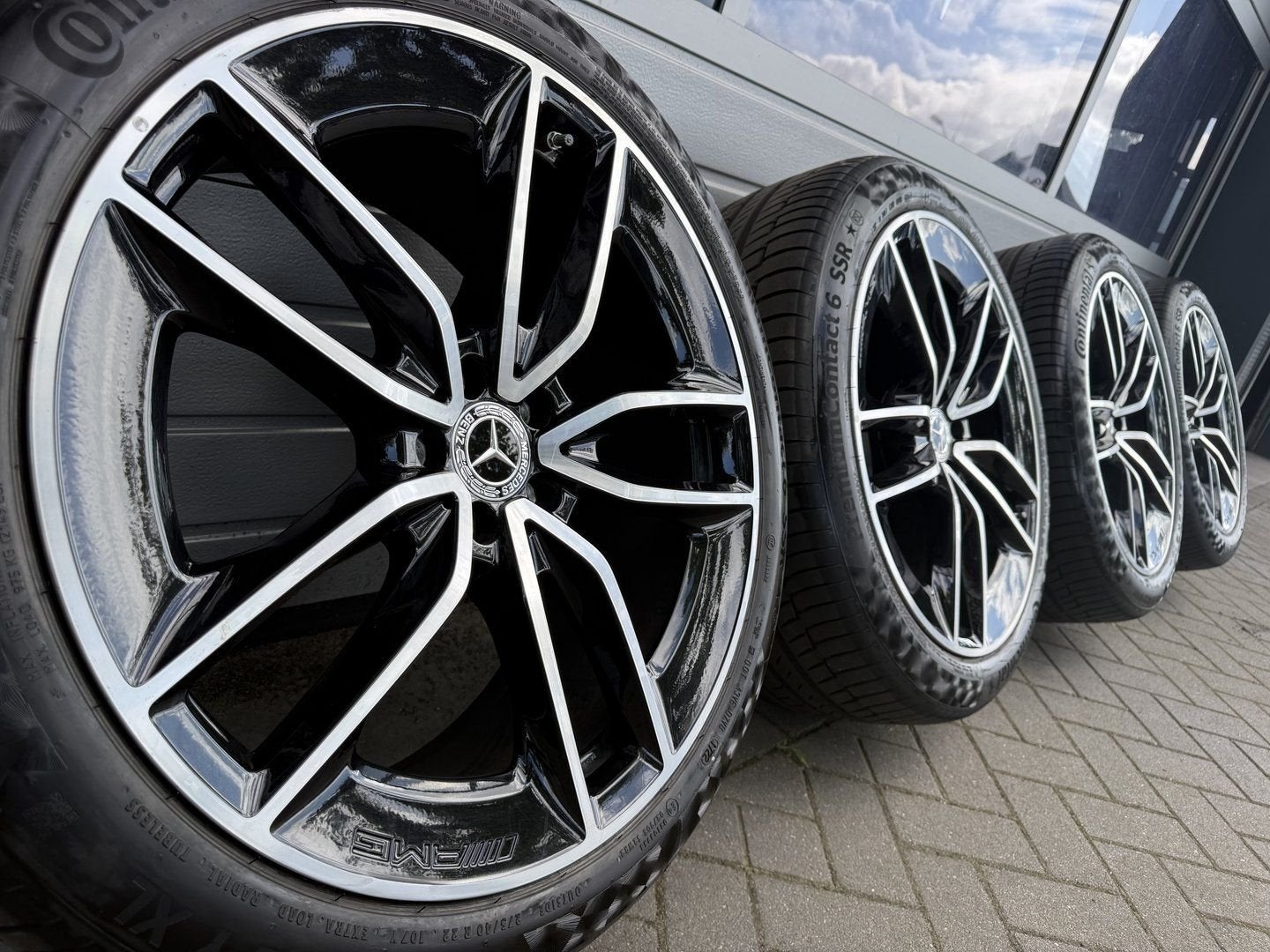 22” Mercedes AMG W167 350e GLE Hybrid GLS X167 velgen banden, Gebruikt, -, -, Banden en Velgen