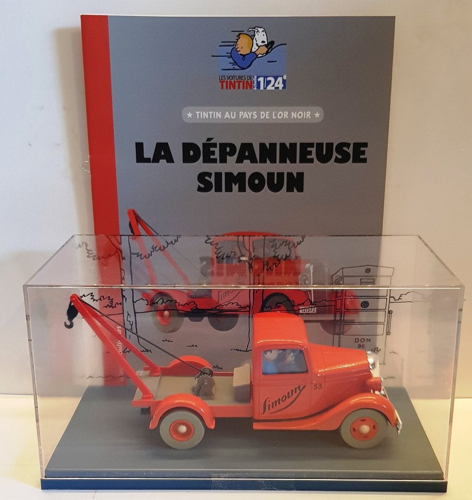 Les voitures de Tintin 1/24 N33," La dépanneuse Simoun ", Verzenden, Kuifje, Nieuw, Beeldje of Figuurtje