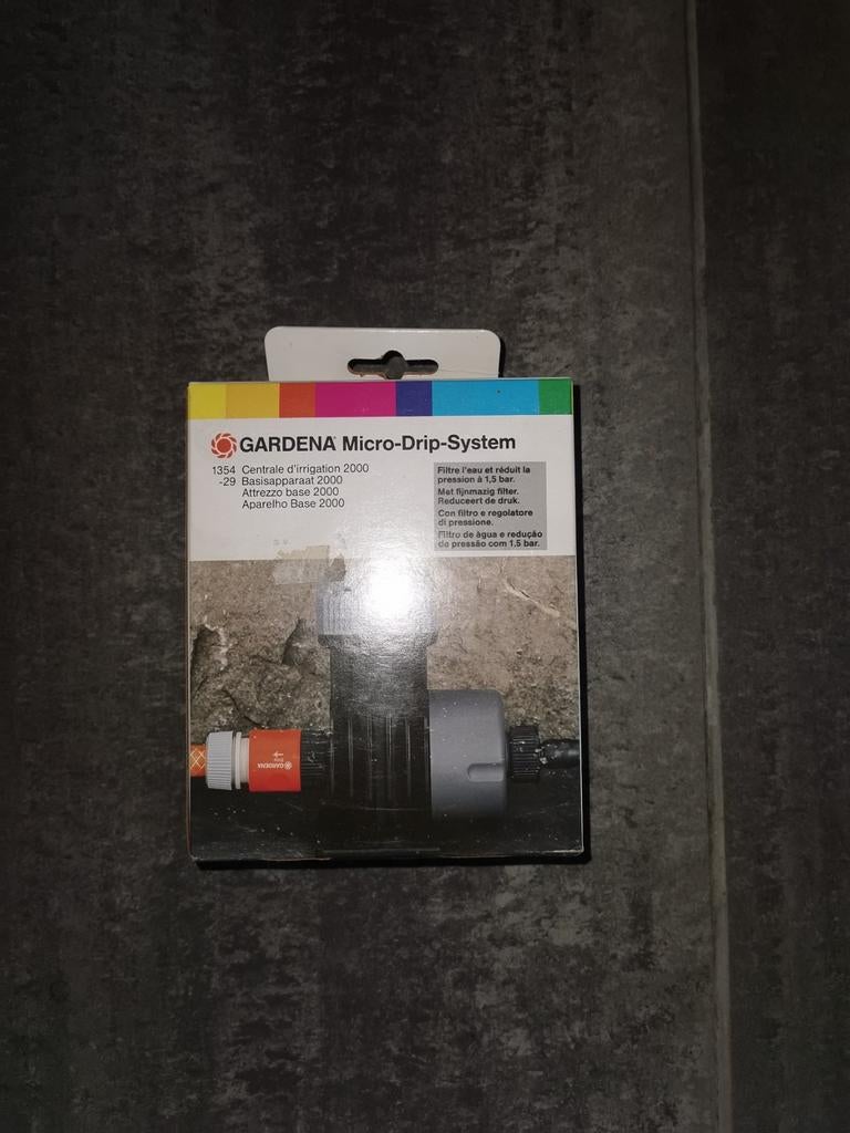 Gardena microdrip basisapparaat, Tuin en Terras, Bewateringscomputers, Ophalen of Verzenden, Nieuw