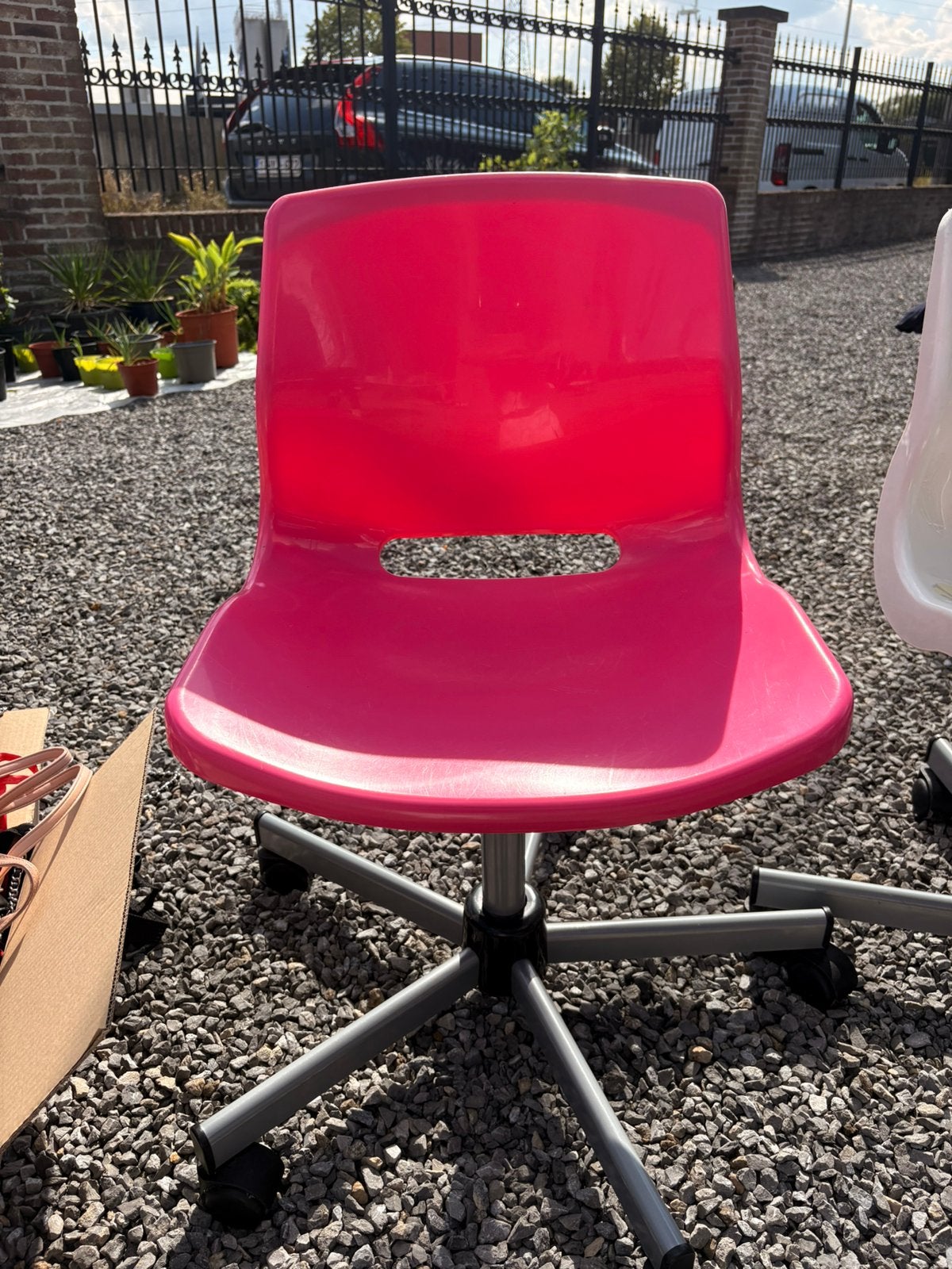 Bureaustoel roze, Ophalen of Verzenden, Gebruikt, Roze, Bureaustoel