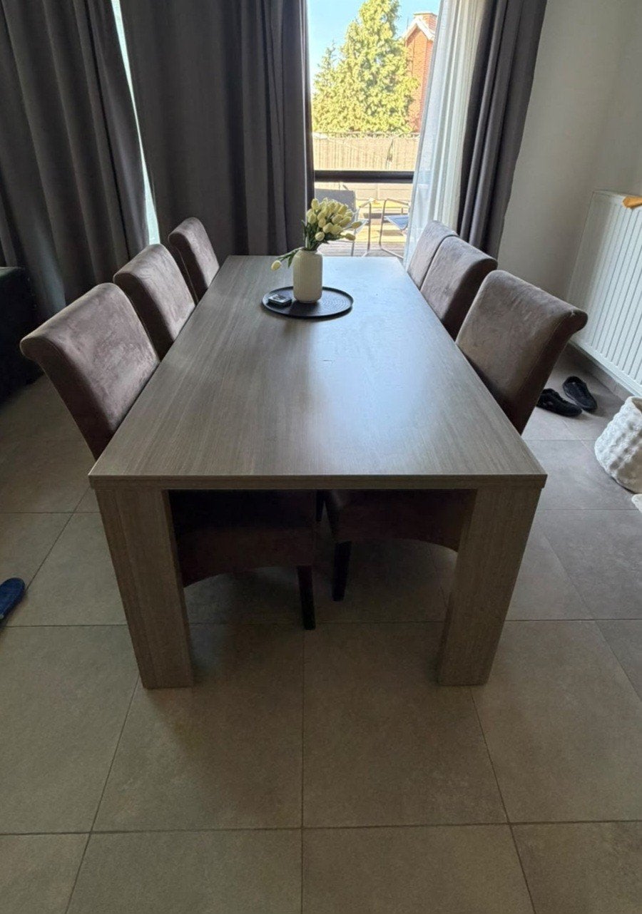 eettafel met 6 stoelen, Enlèvement