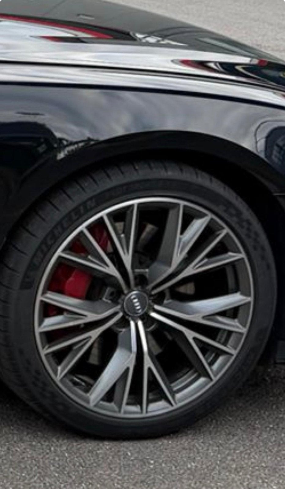 Originele audi competition A6 A7 20 inch velgen + banden, Auto-onderdelen, Banden en Velgen, Ophalen, Gebruikt, 265 mm, Banden en Velgen