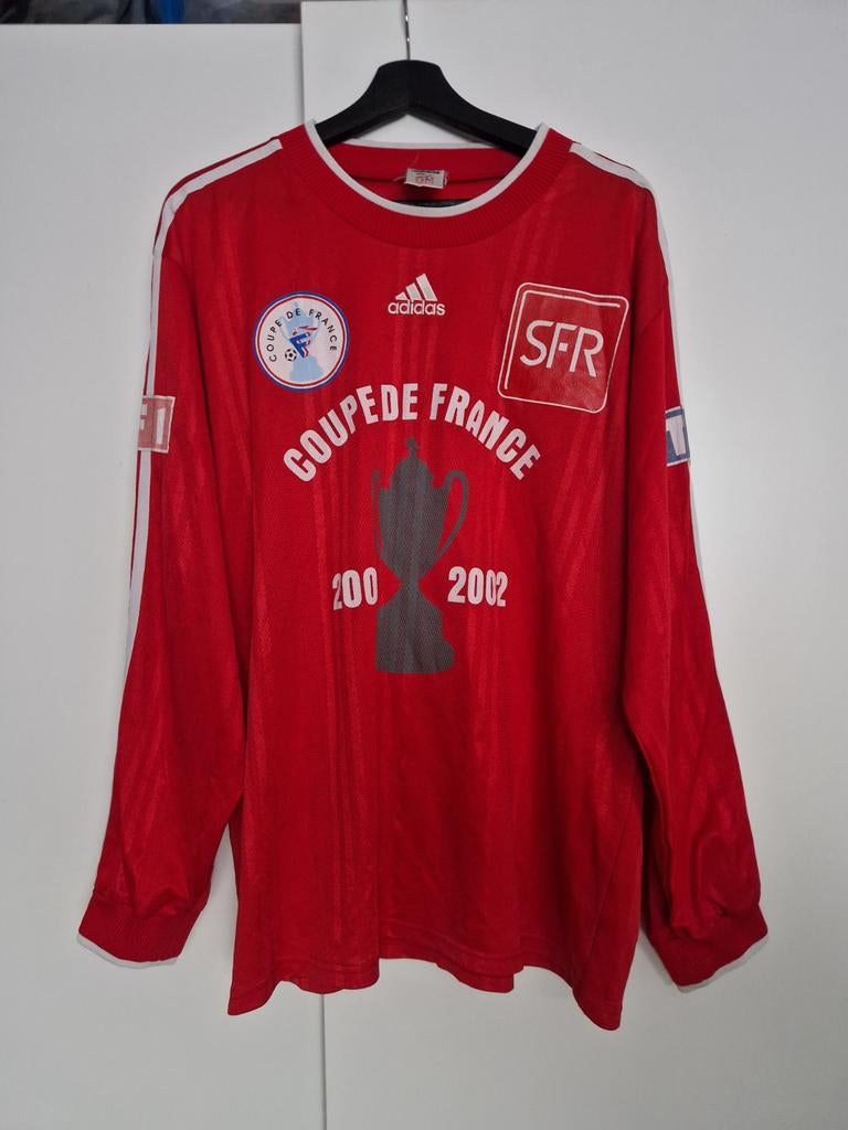 Maillot adidas Vintage saison 2001-2002 coupe de france, Sport en Fitness, Voetbal, Gebruikt, Shirt, Maat XL, Ophalen