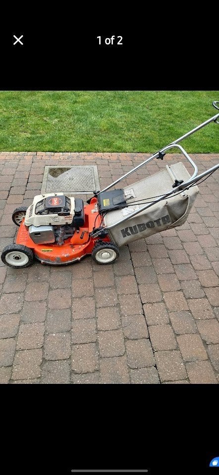 Grasmaaier benzine zelftrekker KUBOTA Husqvarna, Ophalen, Gebruikt, Benzine-grasmaaier, Opvangzak